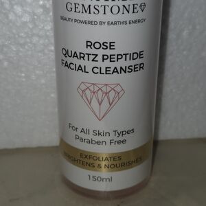 Dynamic Gemstone Rose Quartz Peptide Cleanser - White and Pink